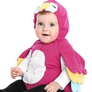 Carters pink fleece parrot costume 24m
